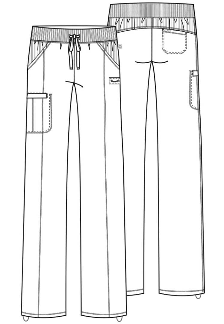 Infinity Straight Leg Drawstring Pant - Pewter