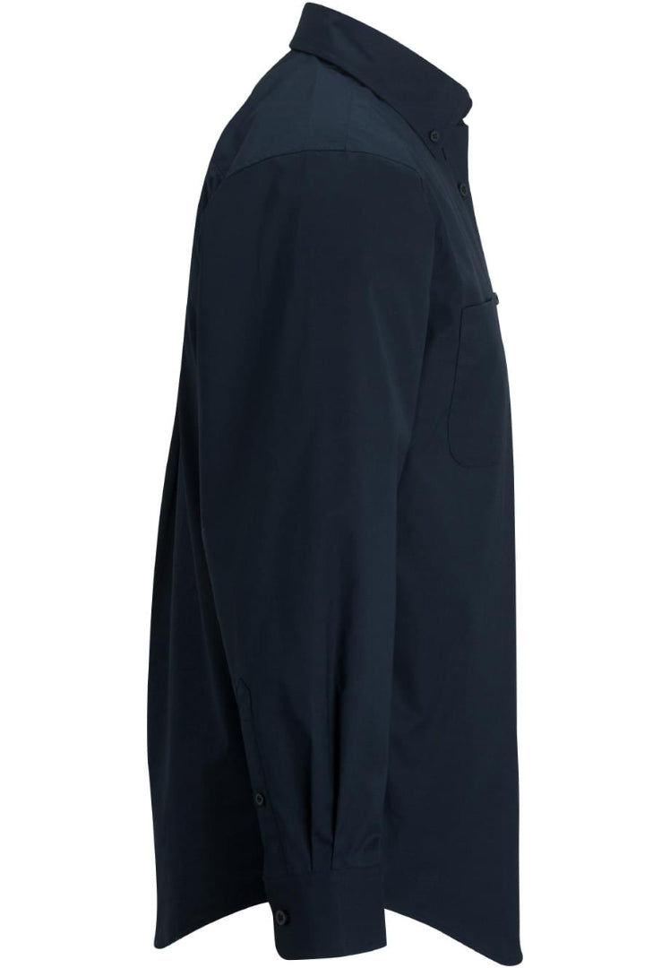 Edwards Comfort Stretch Men's Long Sleeve Shirt - Navy