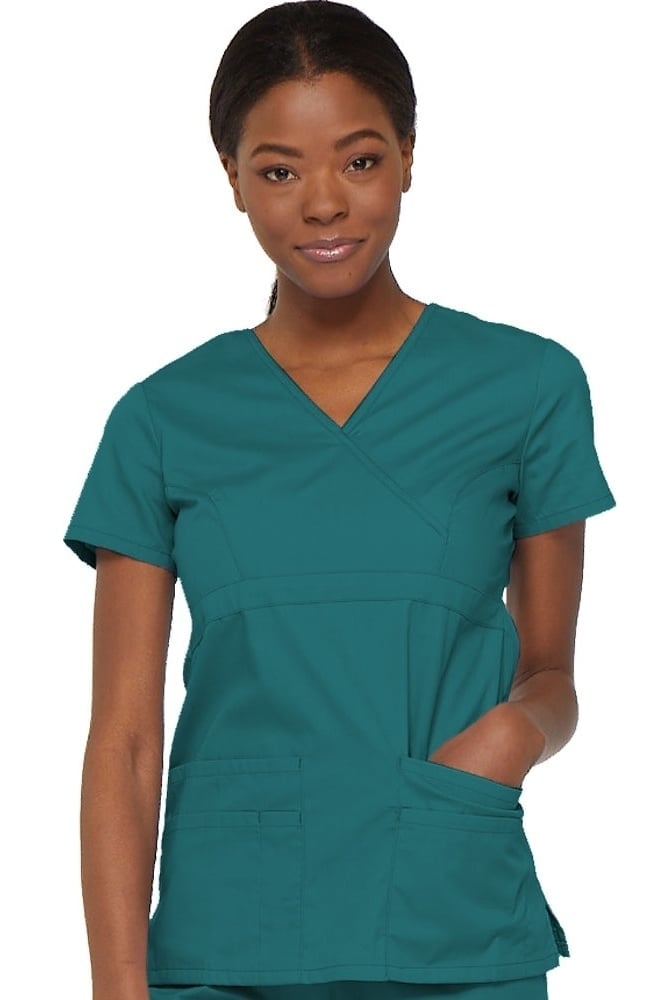 Top cruzado con cintura imperio y firma Dickies EDS para mujer