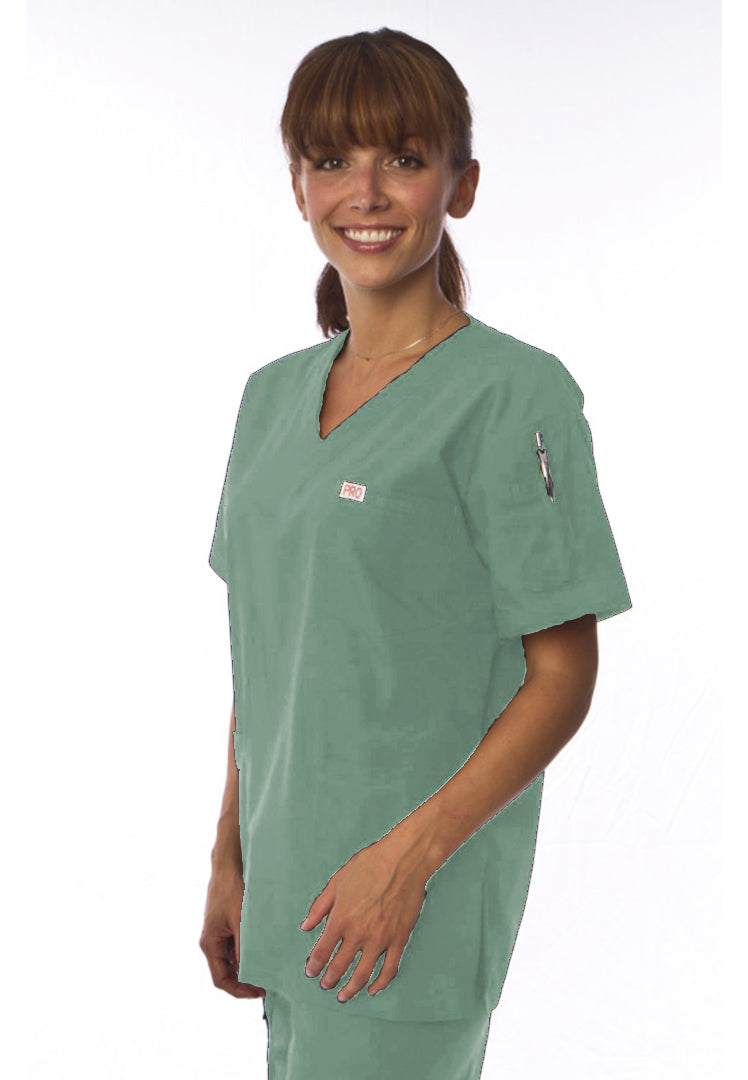 Uniformes Professional Choice - 221 Uniforme Médico Unisex con Cuello en V - Verde OR