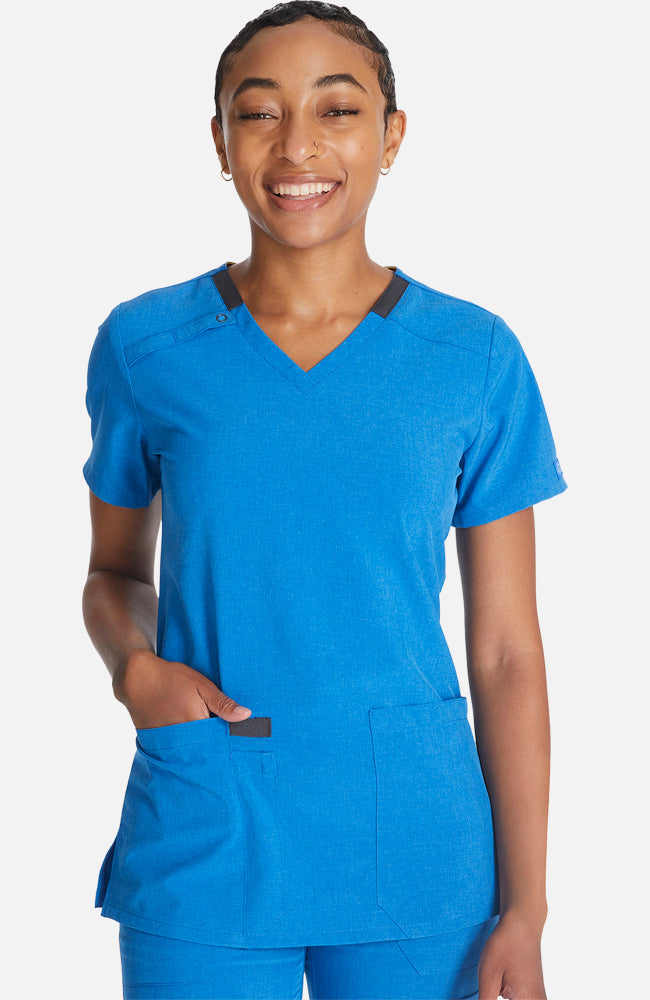 Dickies EDS Essentials Women's V-Neck Scrub Top - The Uniform Store