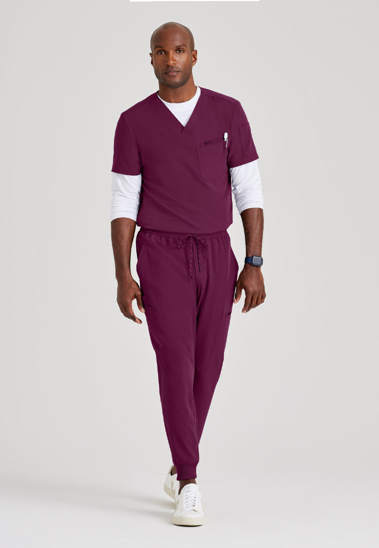 Rally 3 Pocket V-Neck Top - Wine