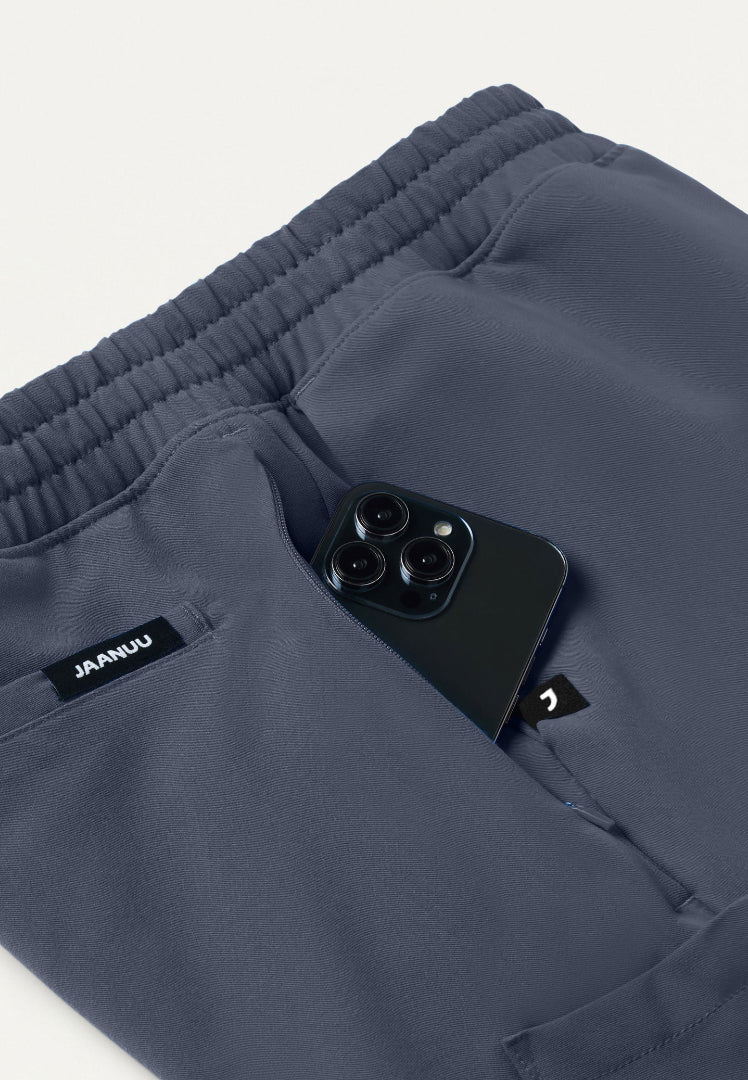 Pantalón médico Rhodes Everyday de pierna recta - Gris carbón