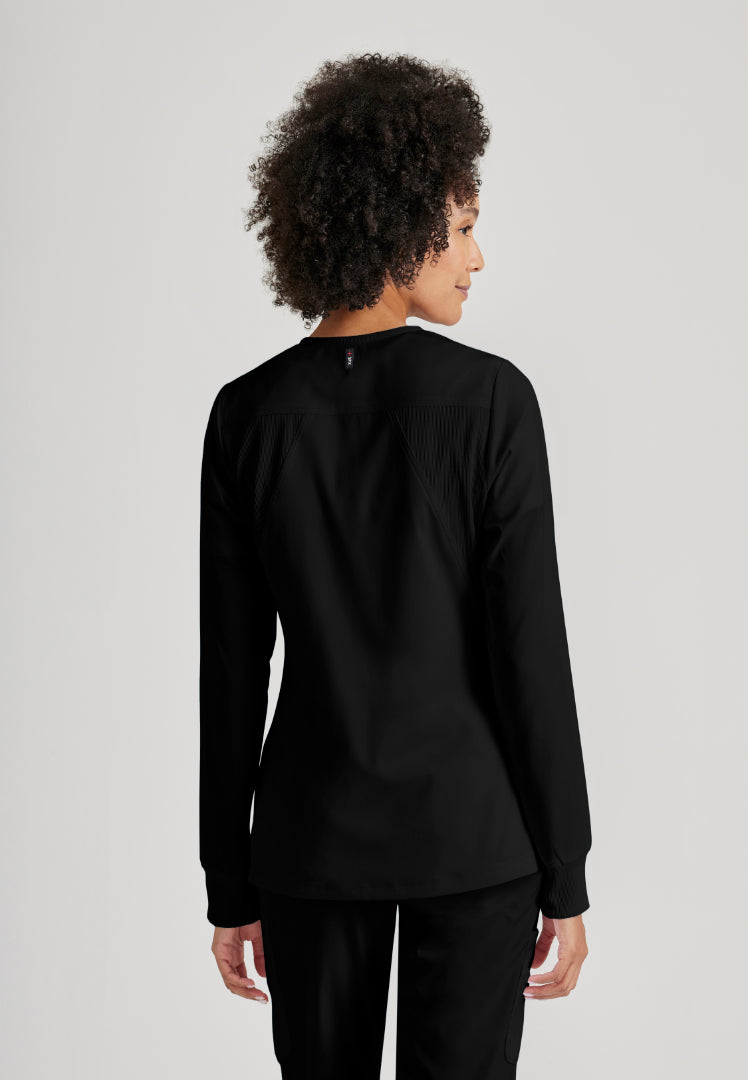 Gianna 5-Pocket Warm-Up Jacket - Black