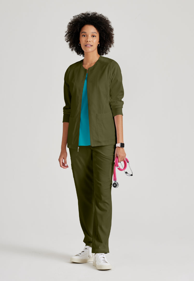 Chaqueta de abrigo Gianna de 5 bolsillos - Verde oliva