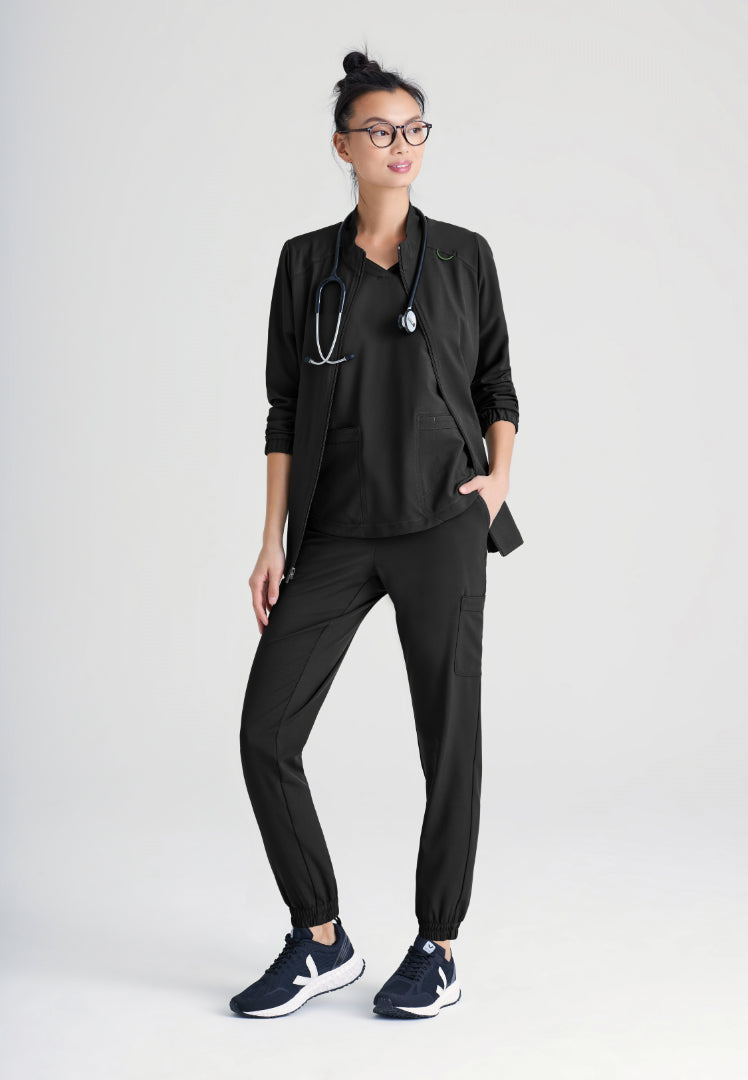 Veste d'échauffement Virtue à 3 poches - Noire