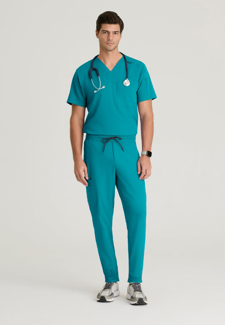 Murphy 2-Pocket V-Neck Scrub Top - Teal
