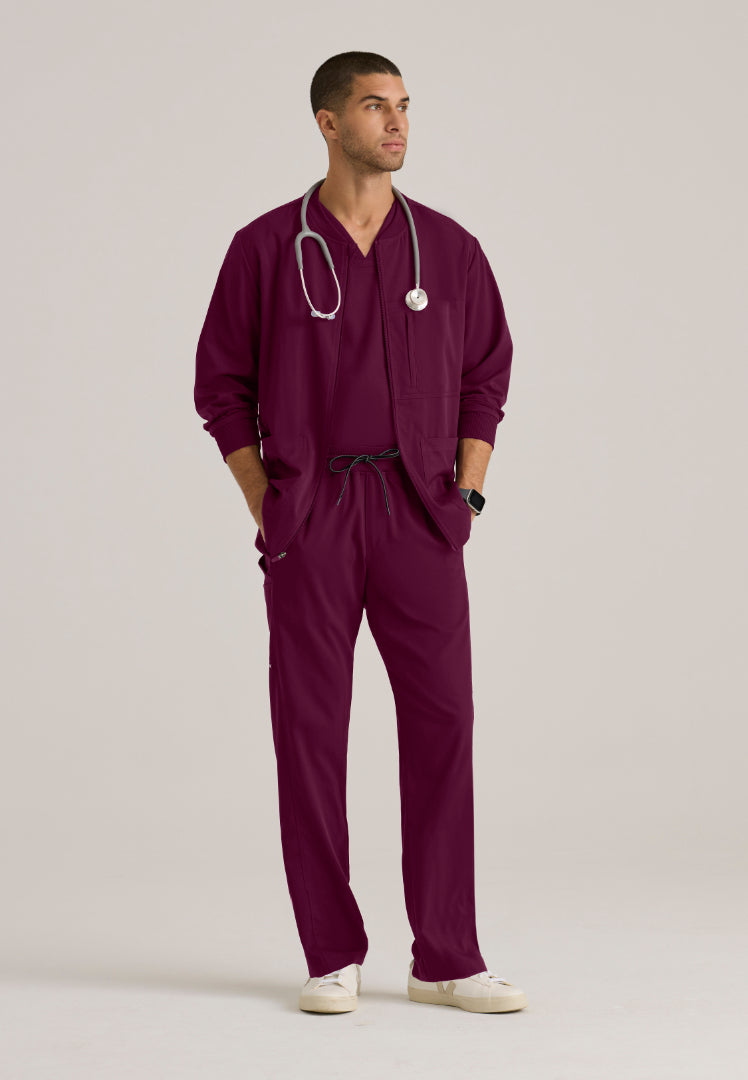 React 5-Pocket Warm-Up Jacket - Wine