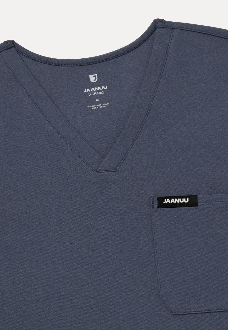 Blusa médica Asher Slim UltraSOFT - Gris carbón