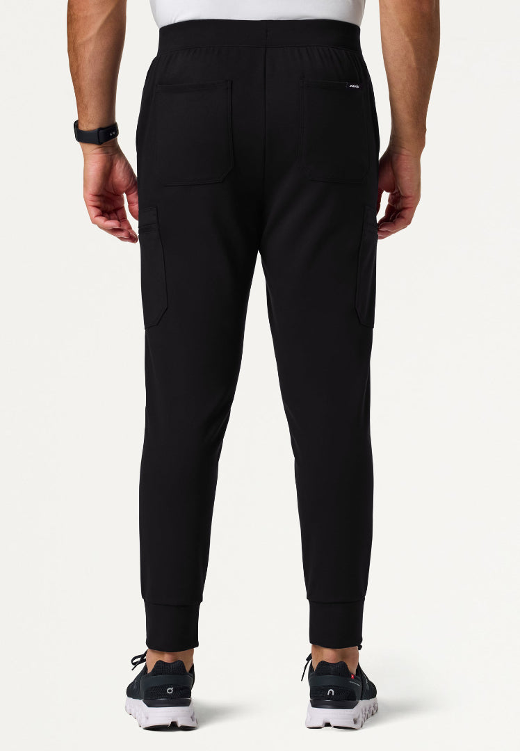 Ollie Slim UltraSOFT Cargo Scrub Jogger - Black