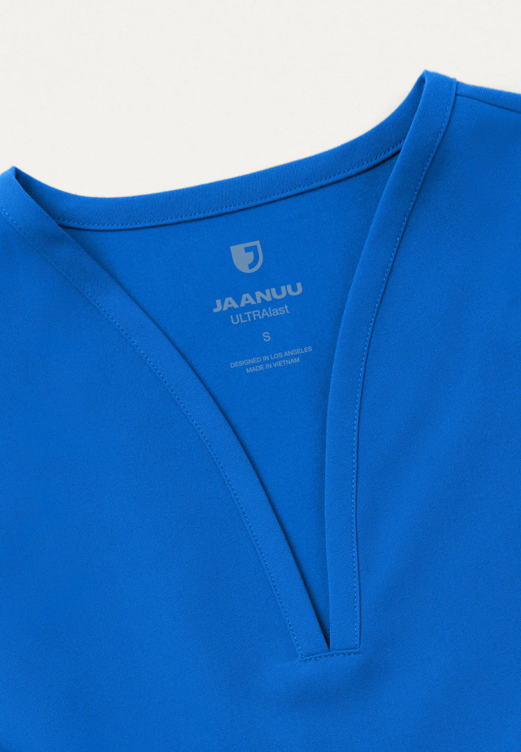 Calix Fit & Flare Scrub Top - Royal Blue