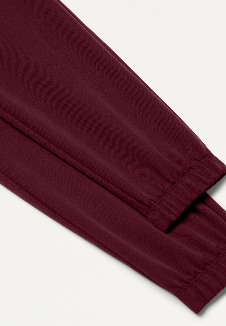 Jace Skinny 7-Pocket Scrub Jogger - Burgundy