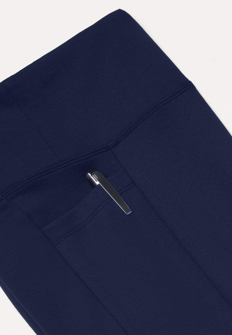 Pantalón médico acampanado Lina UltraSOFT Yoga - Azul marino medianoche