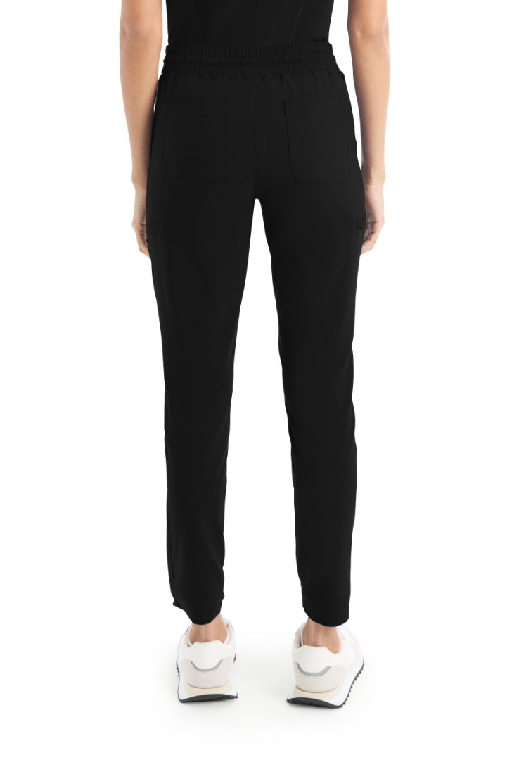 Women's Jogger Scrub Pants - Black/Sugar Plum