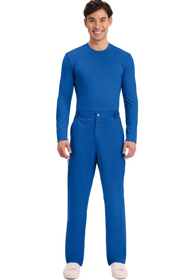 Cherokee Revolution Men’s Zip Fly Cargo Scrub Pants - Royal