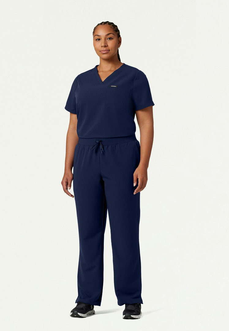 Pantalón médico Xenos Essential Knit-Waist - Azul marino medianoche