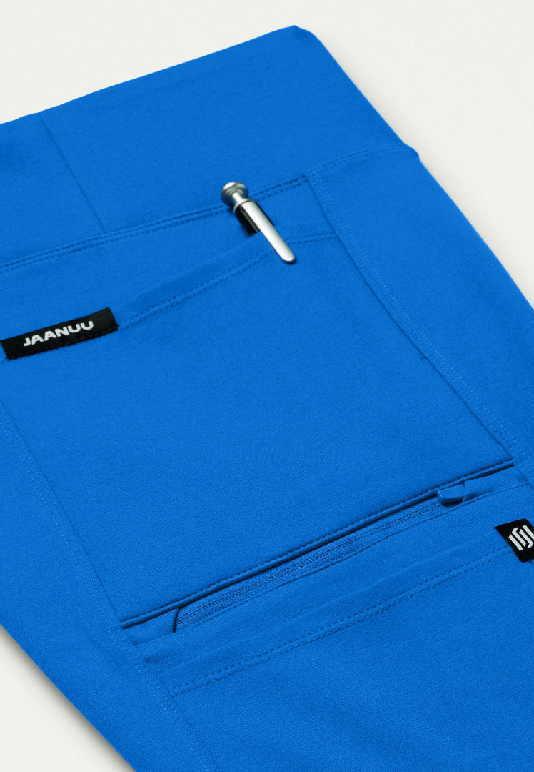 Pantalón médico de yoga Perri UltraSOFT - Azul real