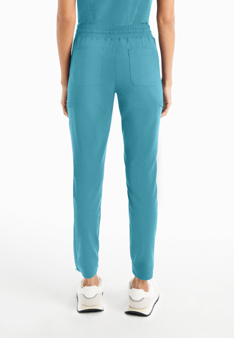 White Cross CRFT Women's Jogger Scrub Pants - Poolside - The Uniform Store