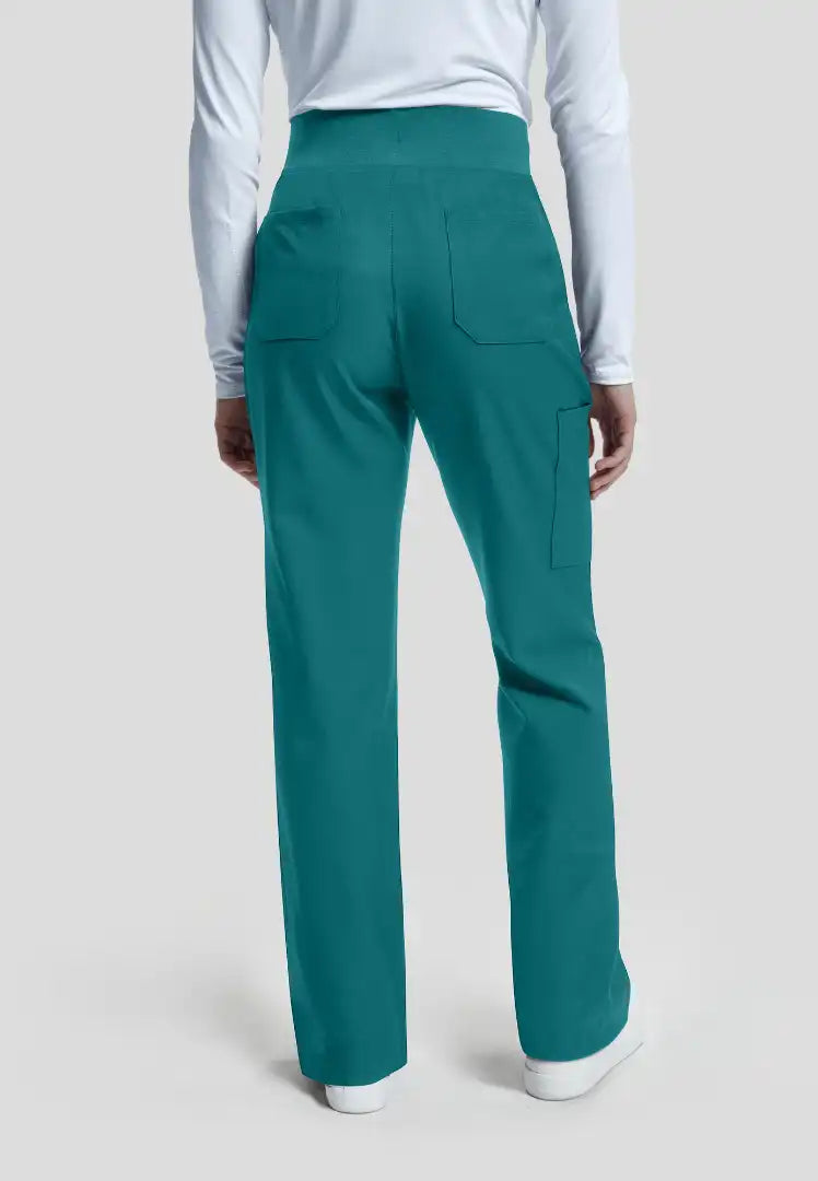 Vibe 6-Pocket Cargo Scrub Pants - Caribbean