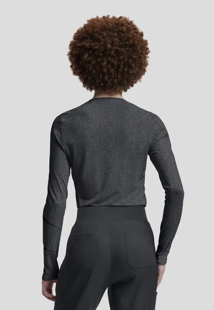 Vibe 1-Pocket Jersey Knit Underscrub - Heather Pewter