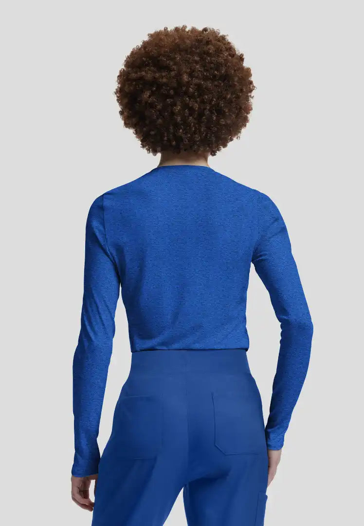 Vibe 1-Pocket Jersey Knit Underscrub - Heather Royal