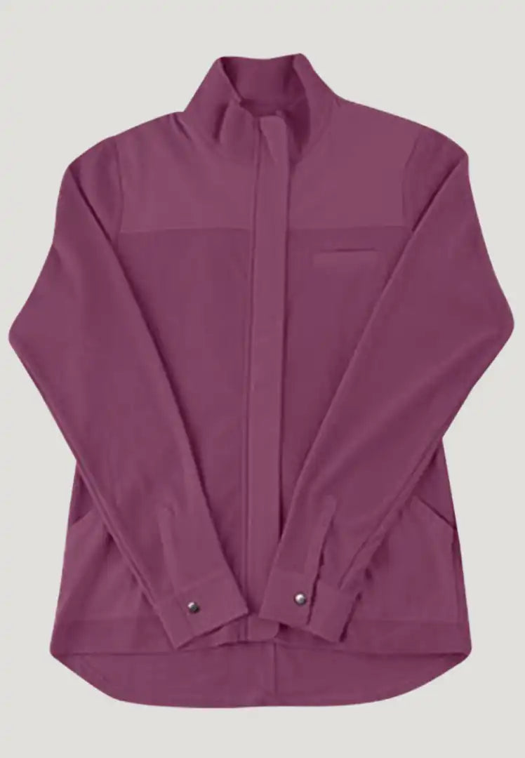 White Cross FIT Women's 3-Pocket Warm-Up Scrub Jacket - Raspberry Coulis
