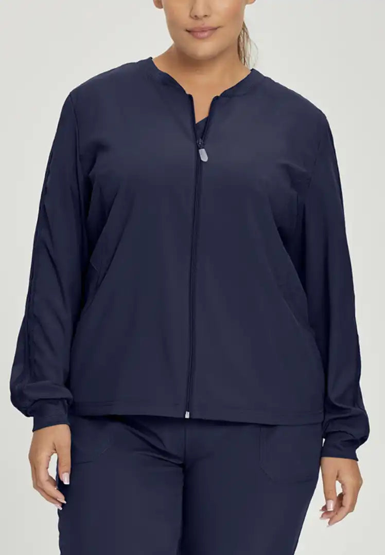 Fitted scrub jacket clearance