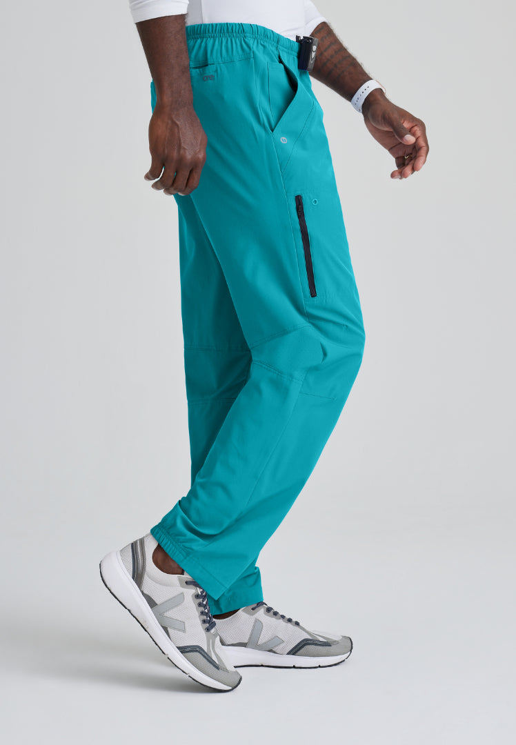 Barco One Amplify 7-Pocket Zip-Fly Scrub Pant - Teal - The Uniform Store