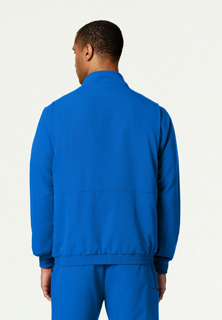 Wolfe Everyday 6-Pocket Scrub Jacket - Royal Blue