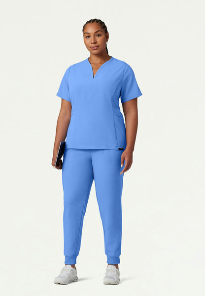 Jogger médico Silex Slim Knit-Waist - Azul cielo