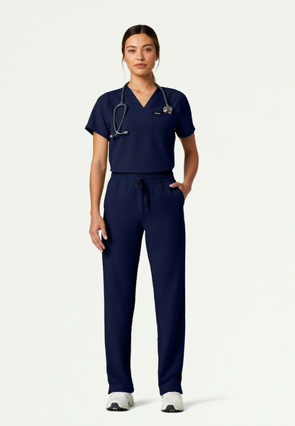 Kerr 365 High Waisted Scrub Pant - Midnight Navy