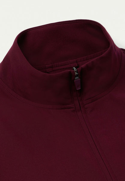 Wolfe Everyday 6-Pocket Scrub Jacket - Burgundy