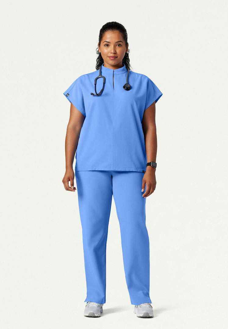 Pantalón médico de cintura alta Kerr 365 - Azul cielo