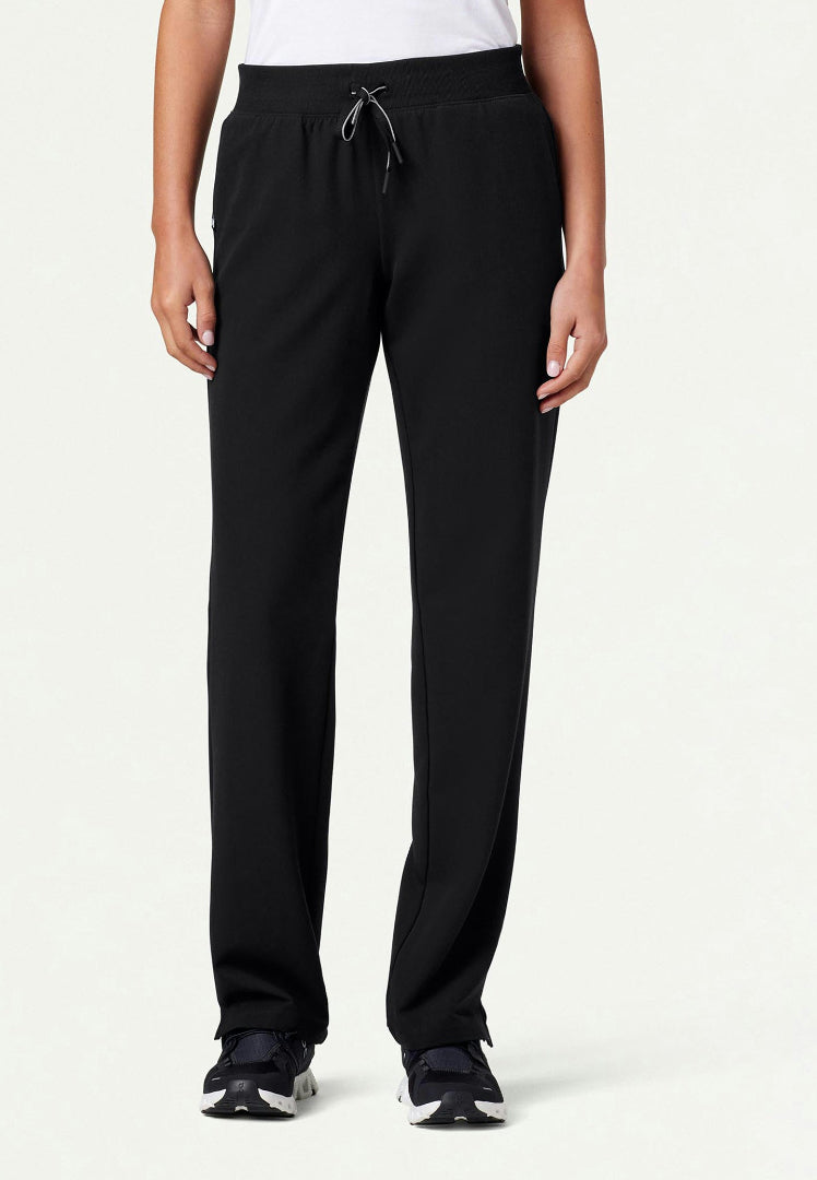 Xenos Essential Knit-Waist Scrub Pant - Black