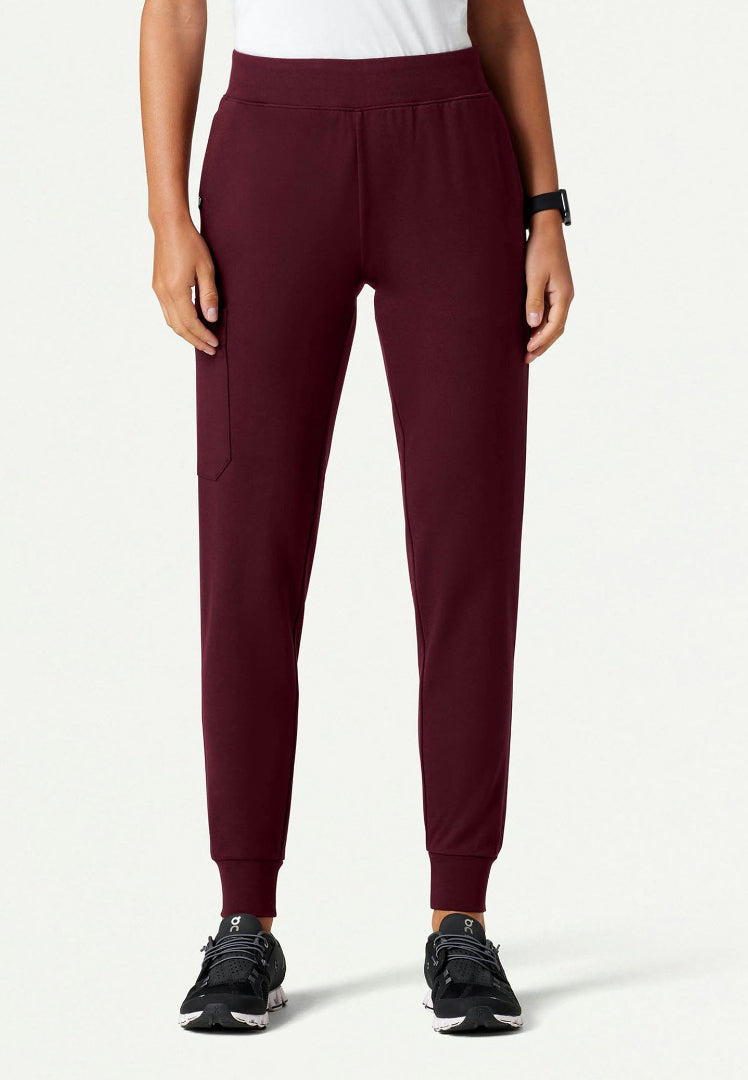 Rubi Slim UltraSOFT Scrub Jogger - Burgundy