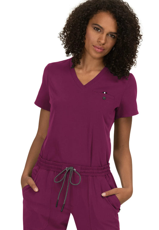 Koi Next Gen Ready to Work Top - Wine