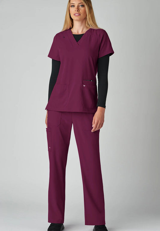 Koi Next Gen Hustle and Heart Top - Wine