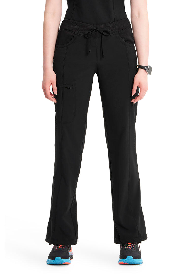 Infinity Straight Leg Drawstring Pant - Black - The Uniform Store