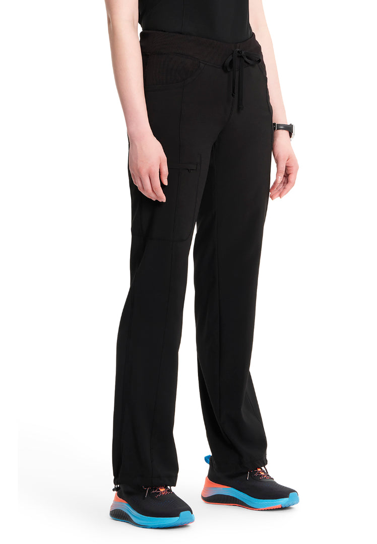 Infinity Straight Leg Drawstring Pant - Black - The Uniform Store