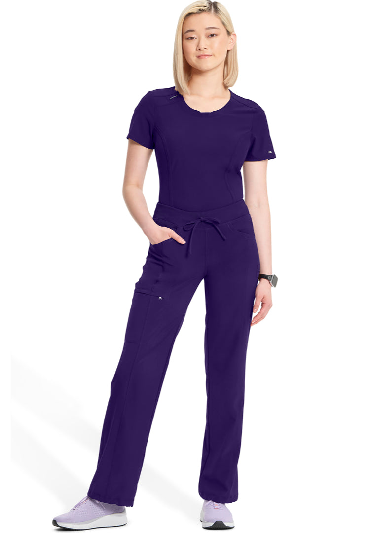 Infinity Straight Leg Drawstring Pant - Grape - The Uniform Store