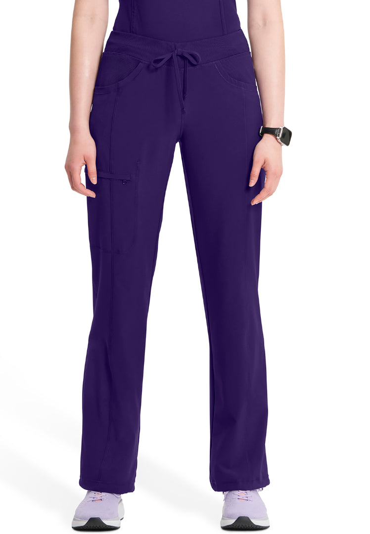 Infinity Straight Leg Drawstring Pant - Grape - The Uniform Store