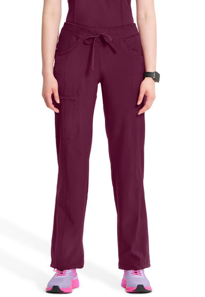 Infinity Straight Leg Drawstring Pant - Wine