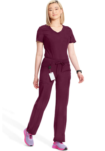 Infinity Straight Leg Drawstring Pant - Wine