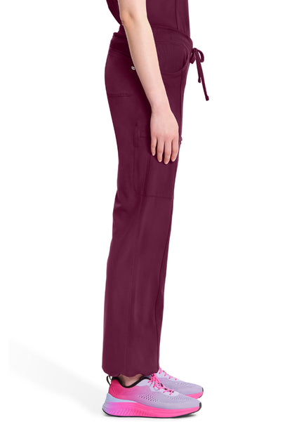 Infinity Straight Leg Drawstring Pant - Wine