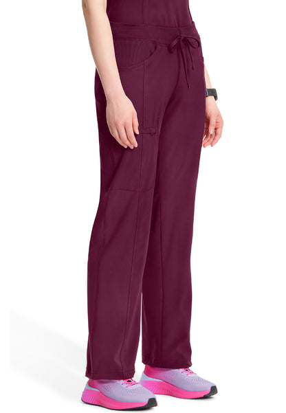 Infinity Straight Leg Drawstring Pant - Wine