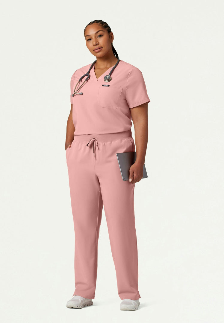 Pantalón médico Xenos Essential Knit-Waist - Malva