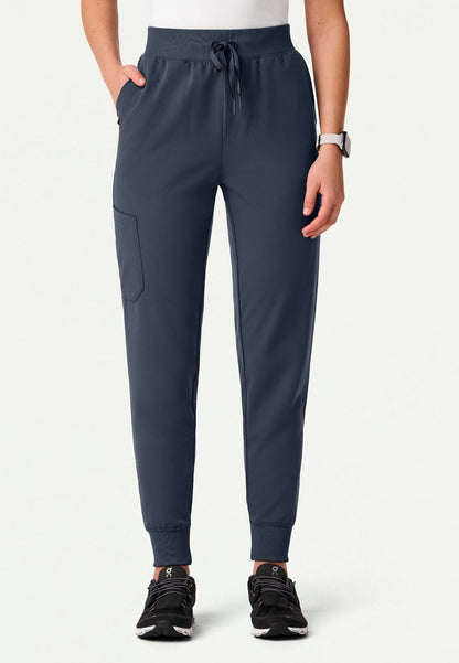 Silex Slim High Waisted Scrub Jogger - Carbon Gray