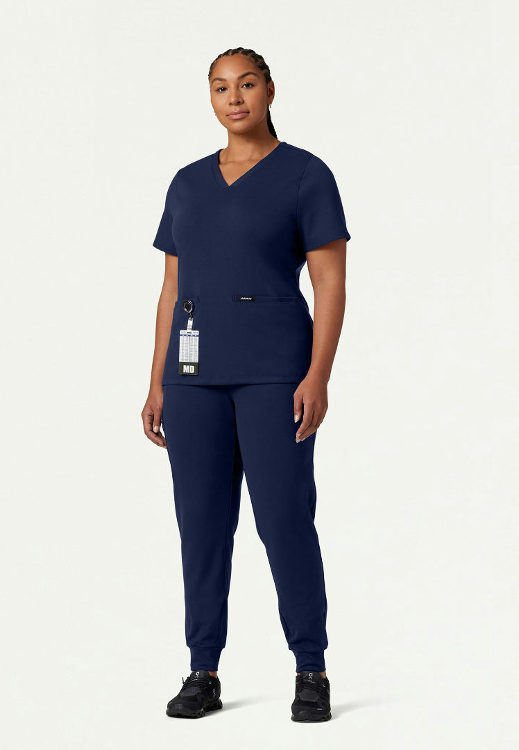 Cesi Slim UltraSOFT Scrub Top - Midnight Navy