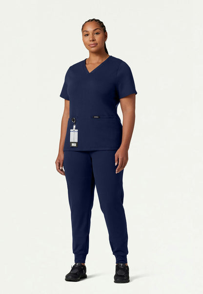 Cesi Slim UltraSOFT Scrub Top - Midnight Navy