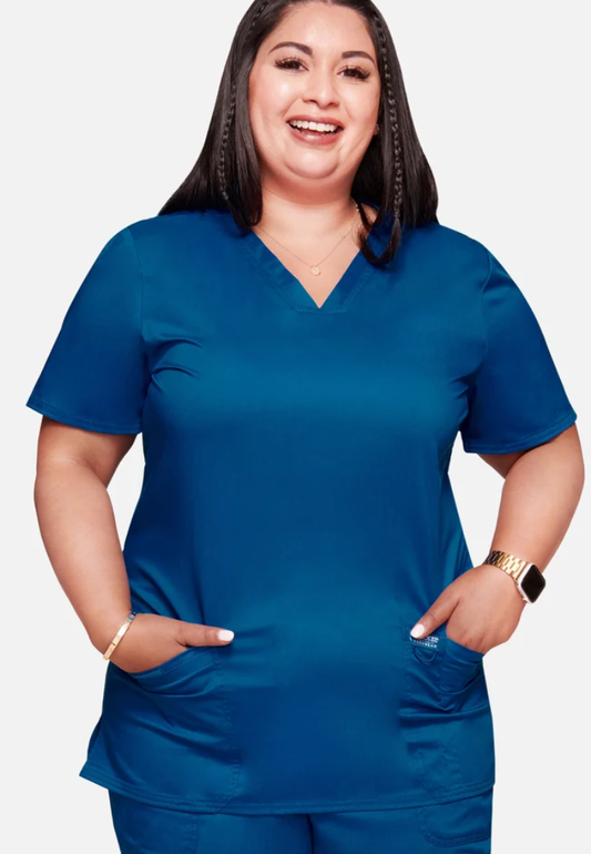 Cherokee Workwear Revolution 620 V-Neck Scrub Top - Royal Blue